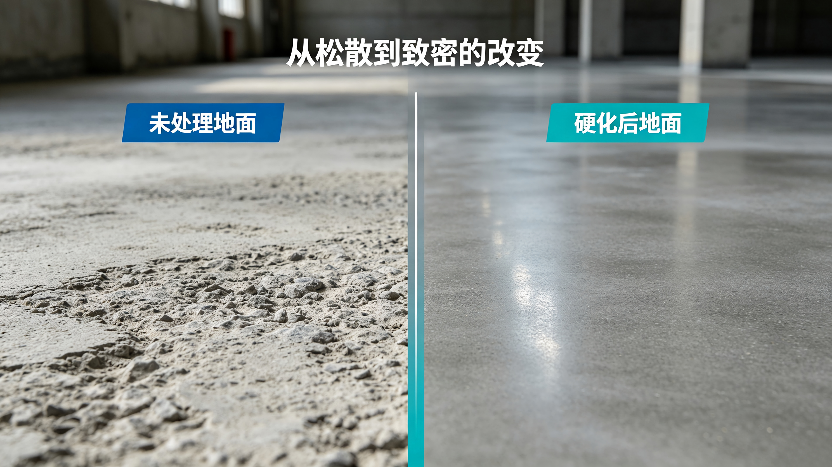 地坪强度低、面层松垮怎么办？补强型硬化剂的结构补强原理与必要性